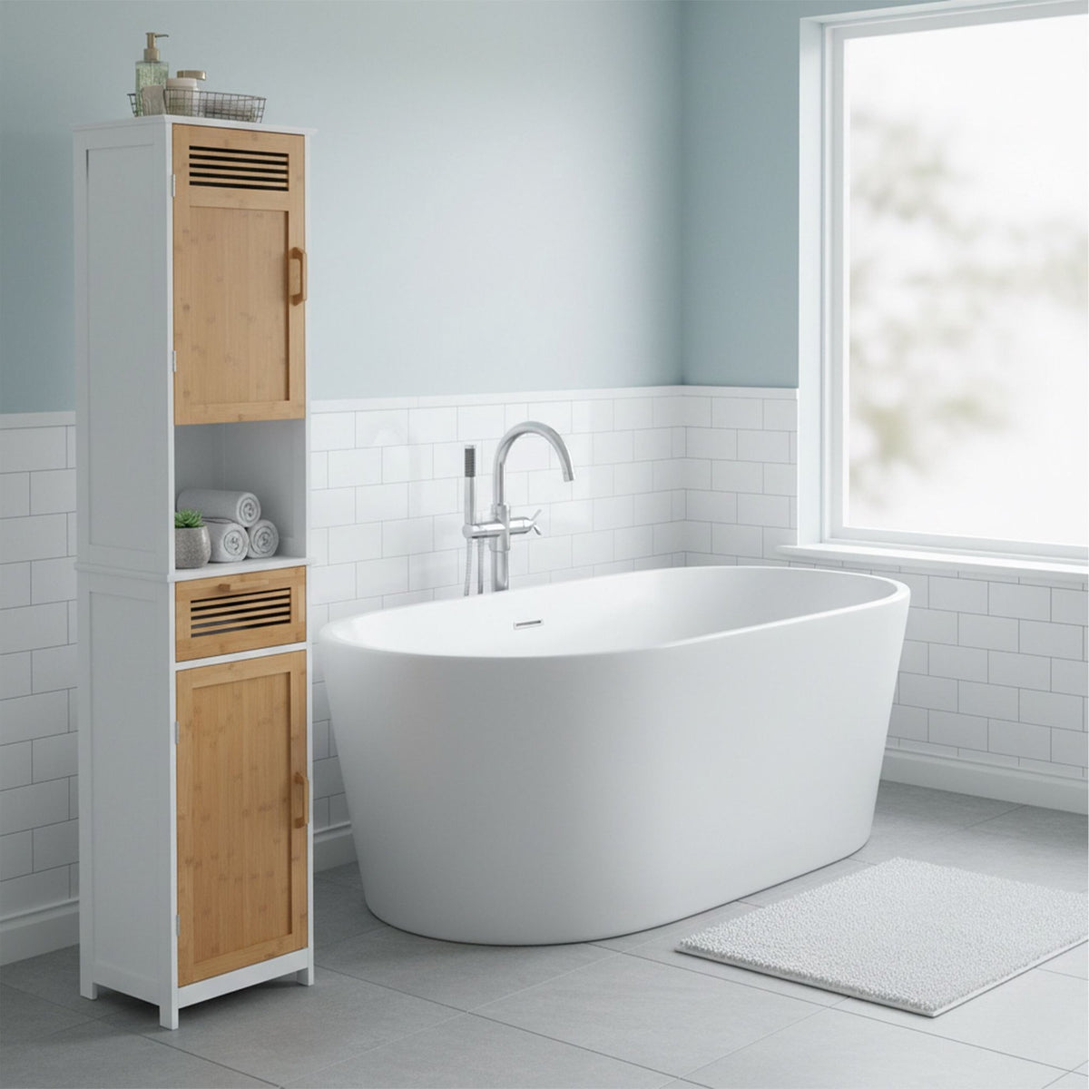 Tall bathroom cabinet