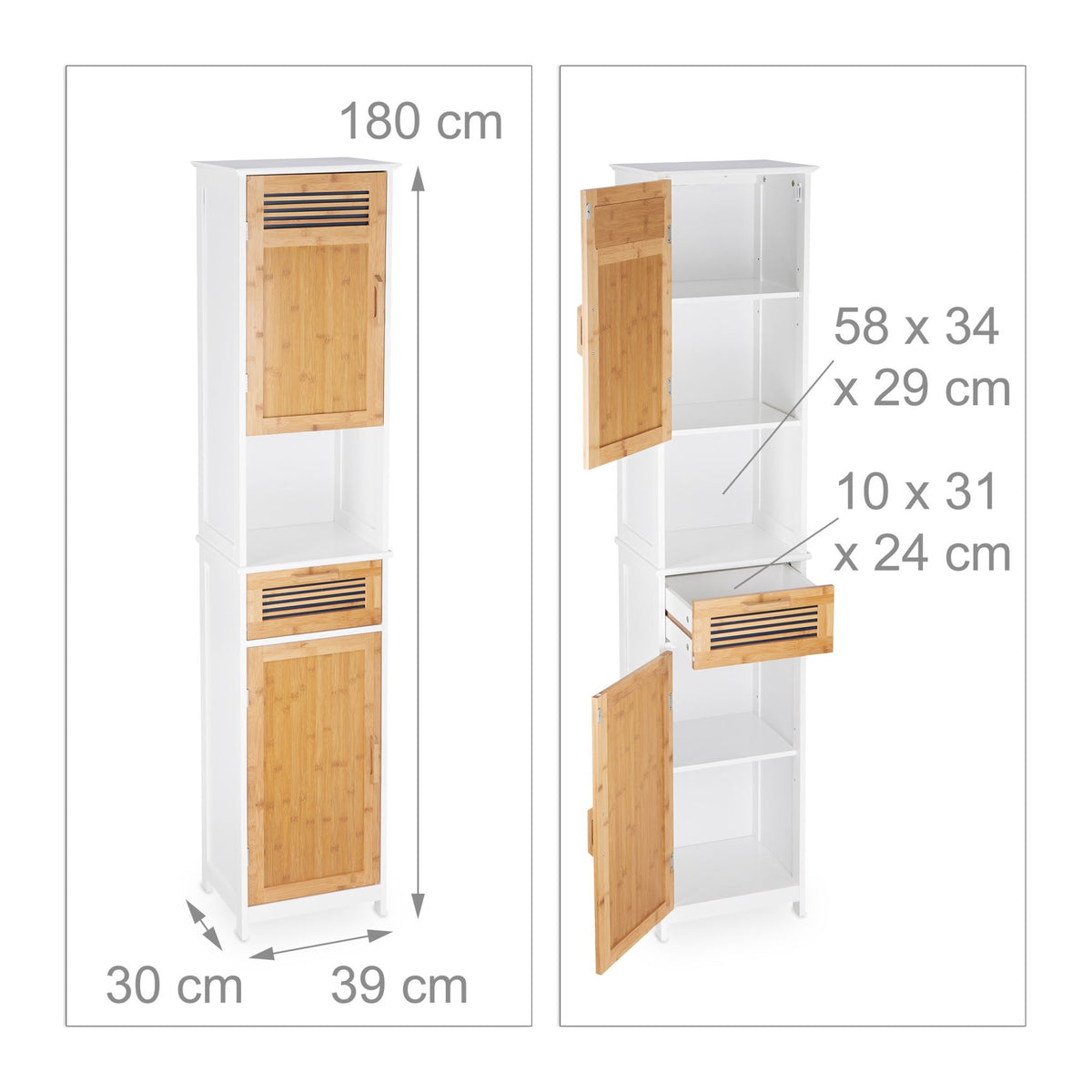 Tall bathroom cabinet
