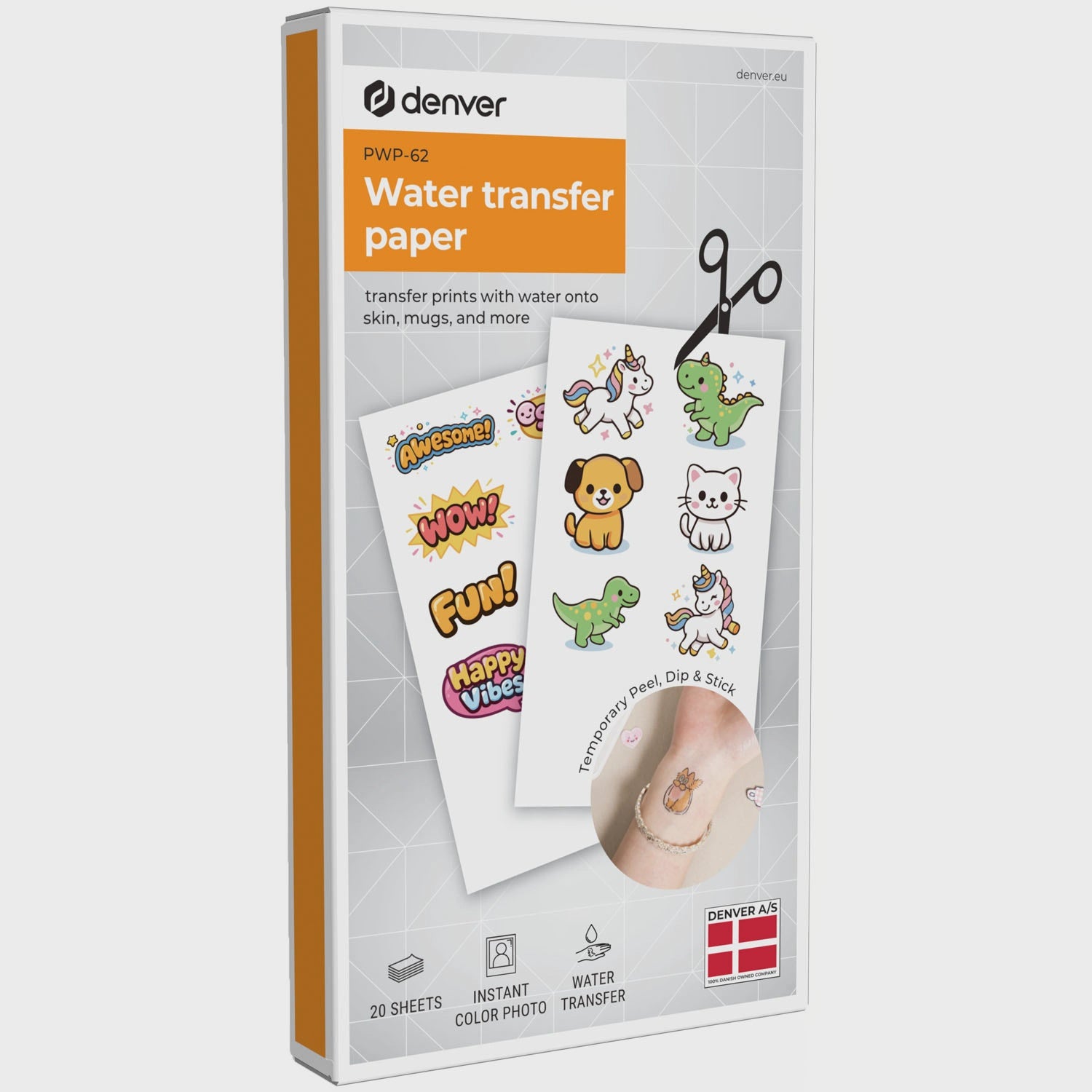 Tattoo Transfer Paper, 20 Sheets with Gel Sheet