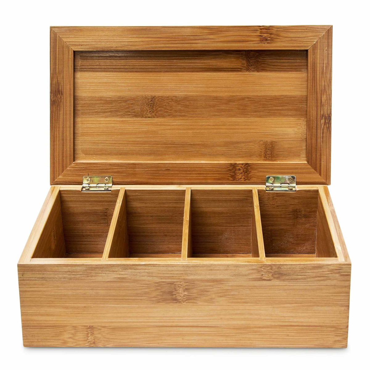 Tea box in bamboo with 4 compartments