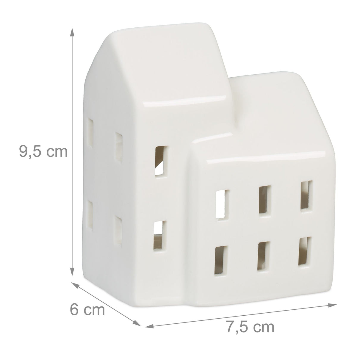 Tea house in white ceramic
