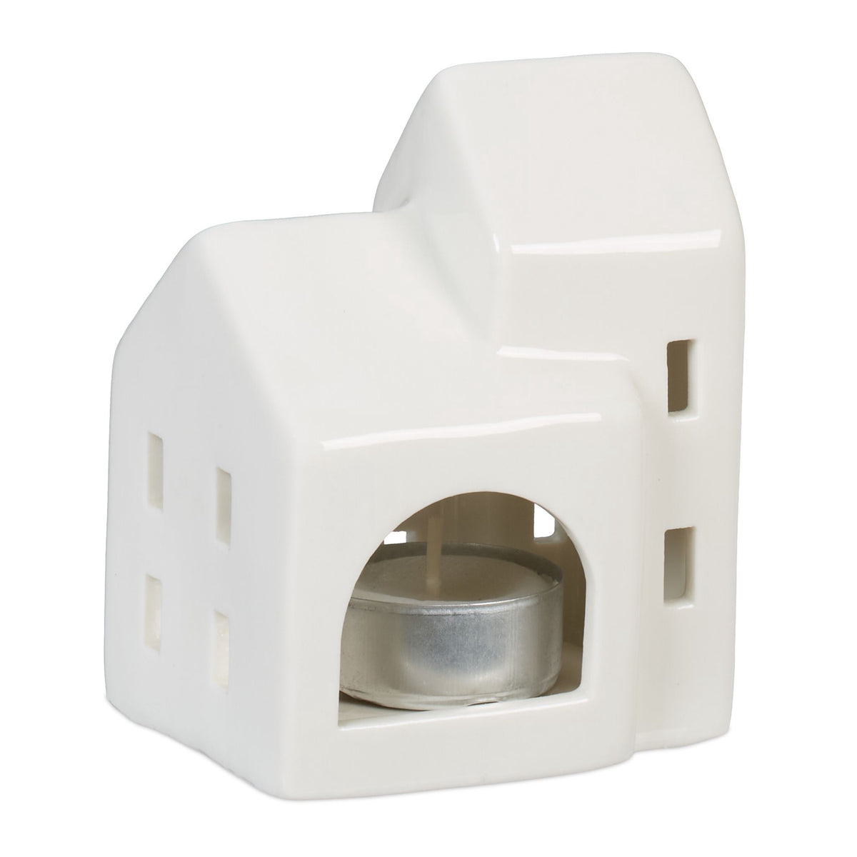 Tea house in white ceramic