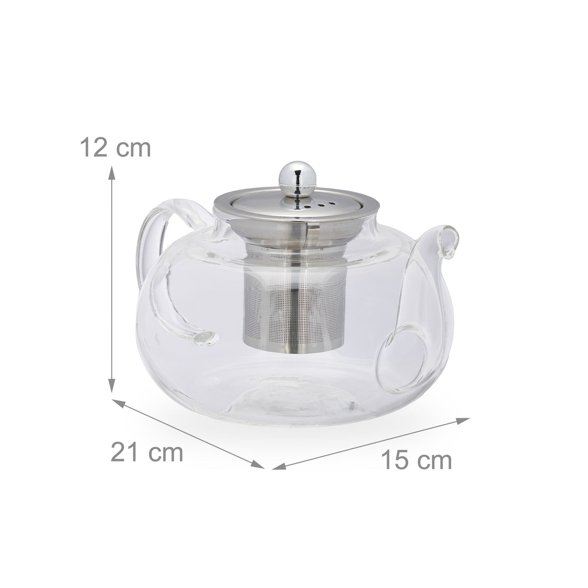 Teapot with strainer insert 1 l