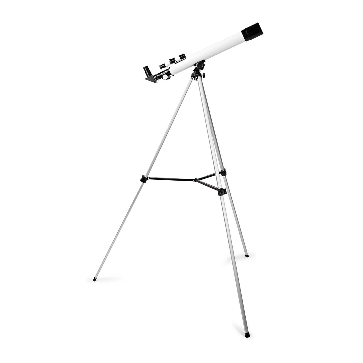 Telescope | Aperture: 50 mm | Focal length: 600 mm | Finder scope: 5 x 24 | Maximum working height: 125 cm | Tripod | Black / White