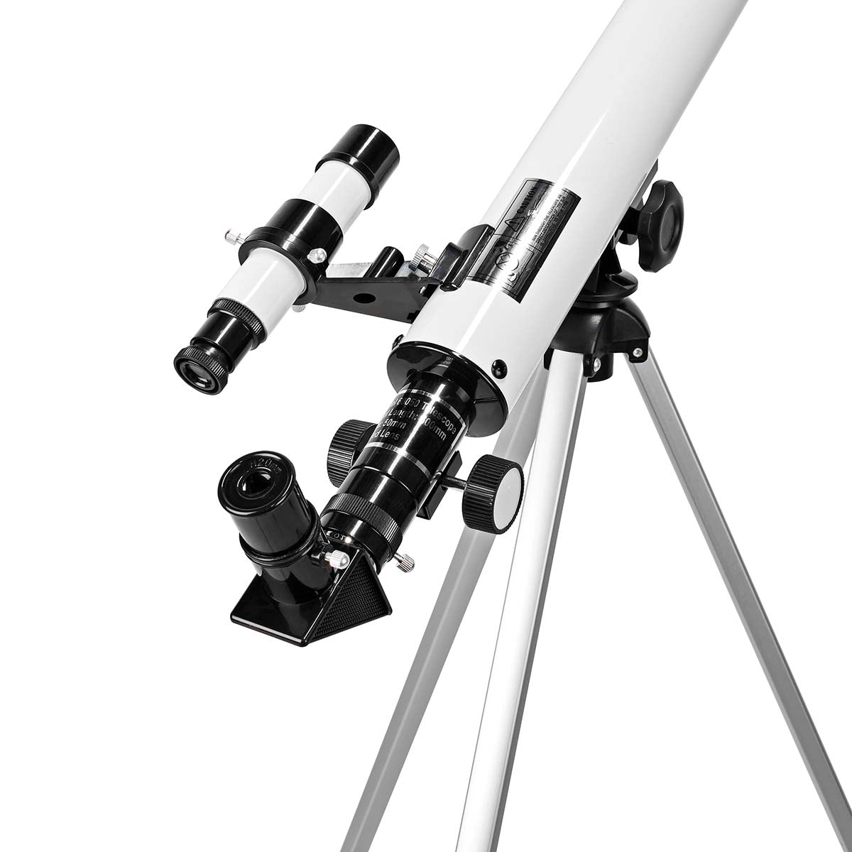 Telescope | Aperture: 50 mm | Focal length: 600 mm | Finder scope: 5 x 24 | Maximum working height: 125 cm | Tripod | Black / White