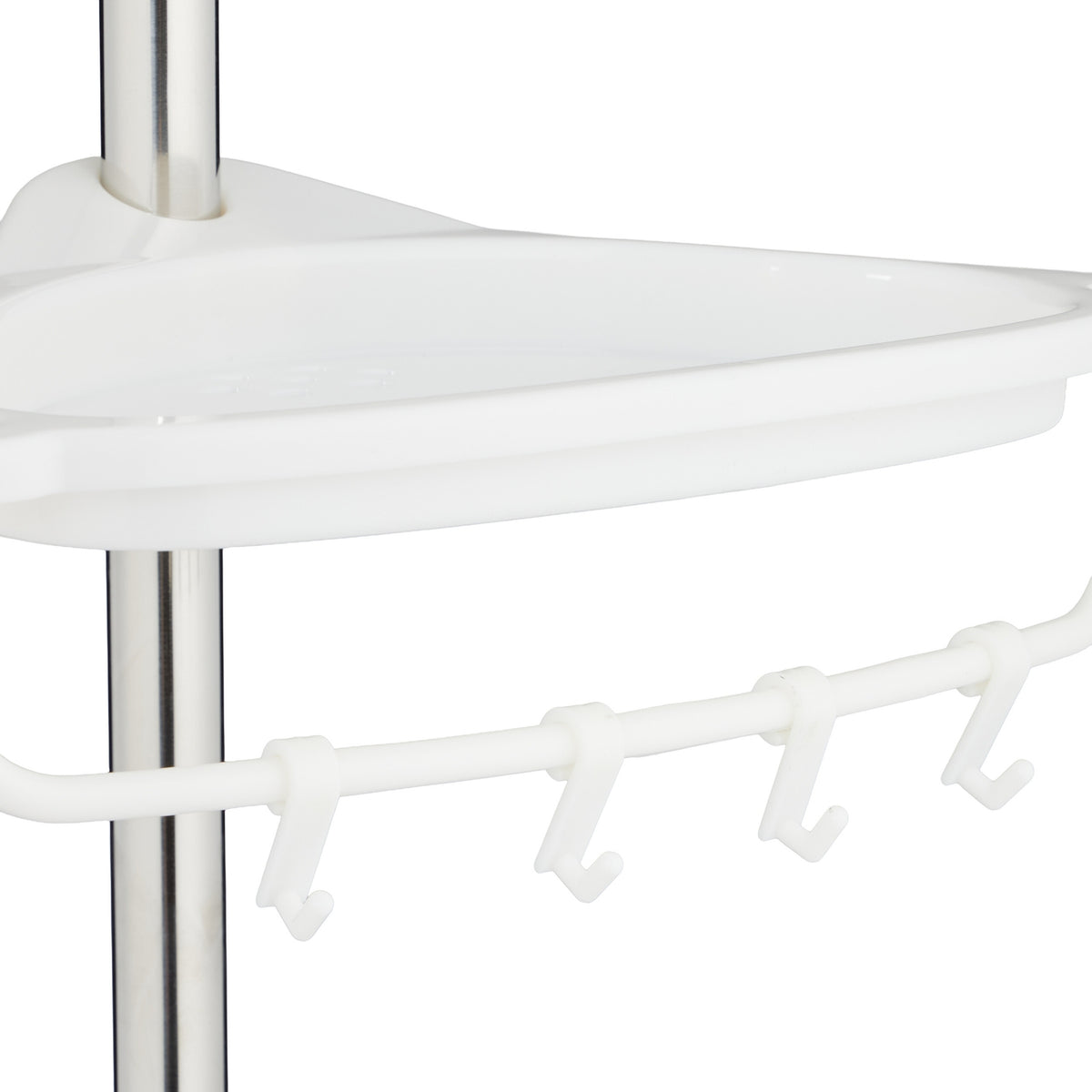 Telescopic Shower Caddy, Height-Adjustable with 4 Baskets