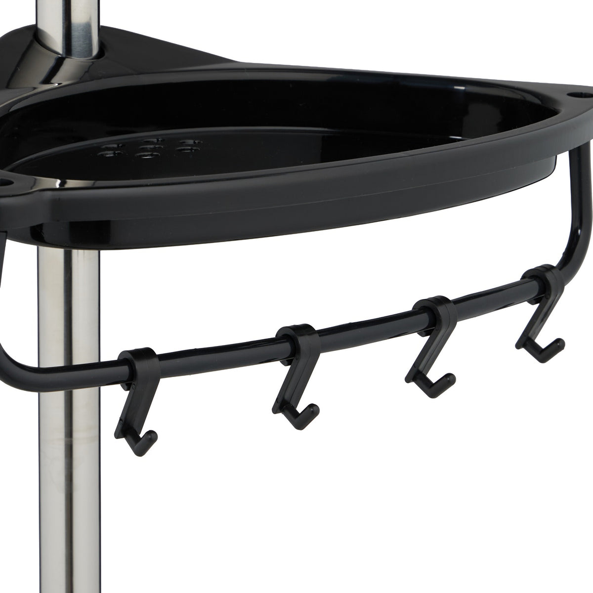 Telescopic Shower Caddy, Height-Adjustable with 4 Baskets