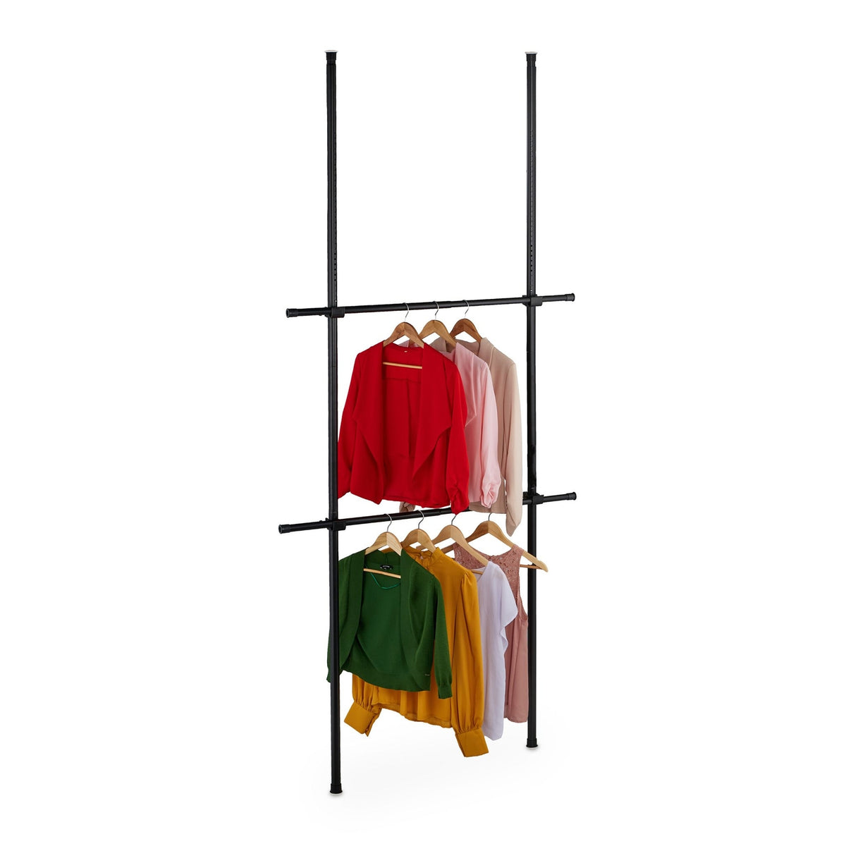 Telescopic Wardrobe System, Adjustable 165–300 cm