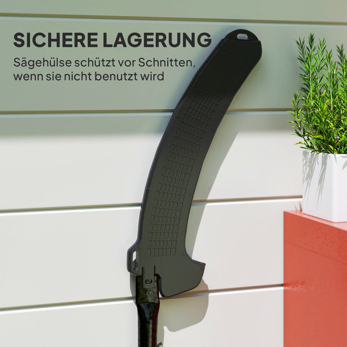 Telescopic branch saw 1.5–2.6 m tree shears with locking device, telescopic handle, non-stick coated blade, black