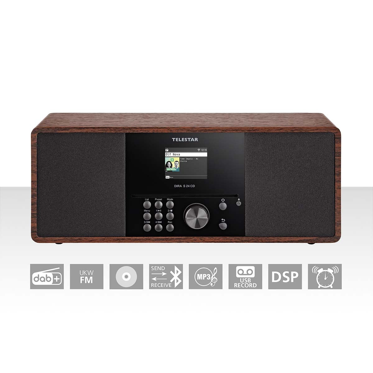 Telestar DIRA S 24 CD DAB+ / FM Stereo Radio with CD Player Wood