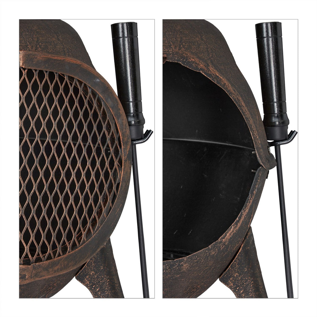 Terrace stove in cast iron