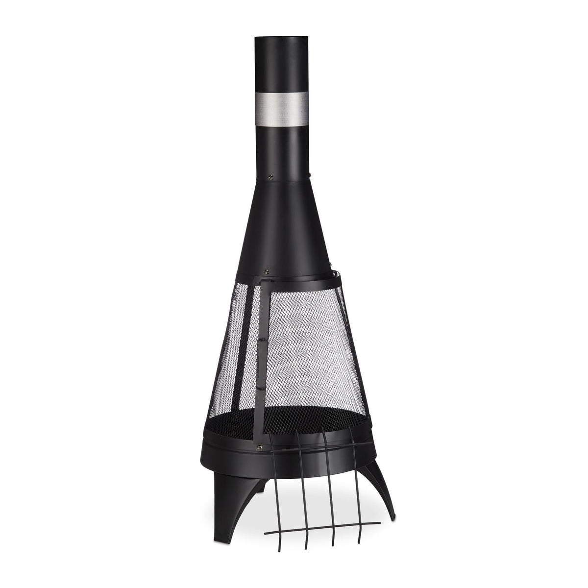 Terrace stove with spark protection