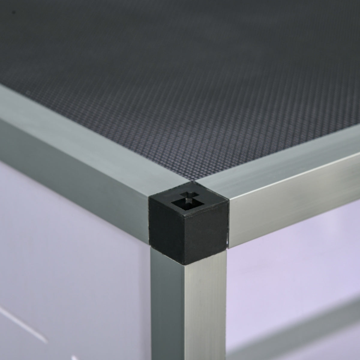 Terrarium Reptile Breeding Box For Reptiles Amphibians Arachnids Made Of Aluminum White + Silver + Black 120 X 40 X 40 Cm