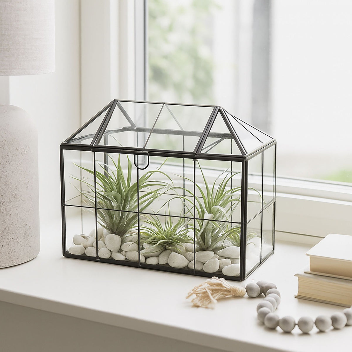 Terrarium for Indoor Plants – House Shape Glass Greenhouse