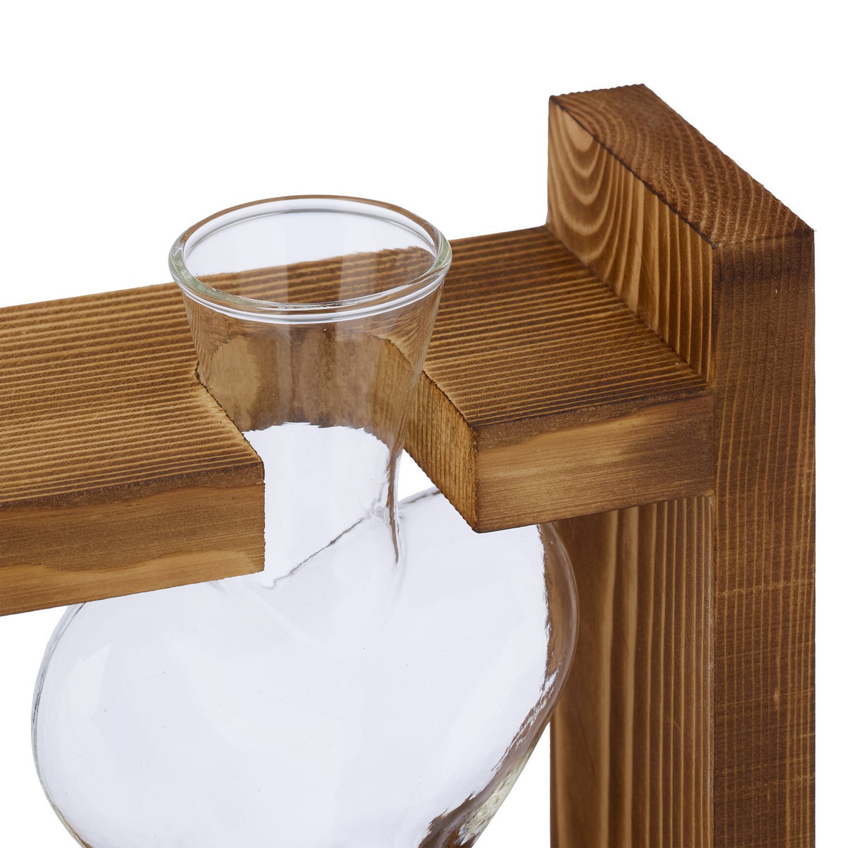 Test tube vase with stand