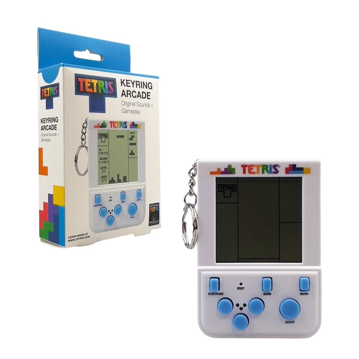 Tetris Arcade Keyring with Original Levels and Sounds