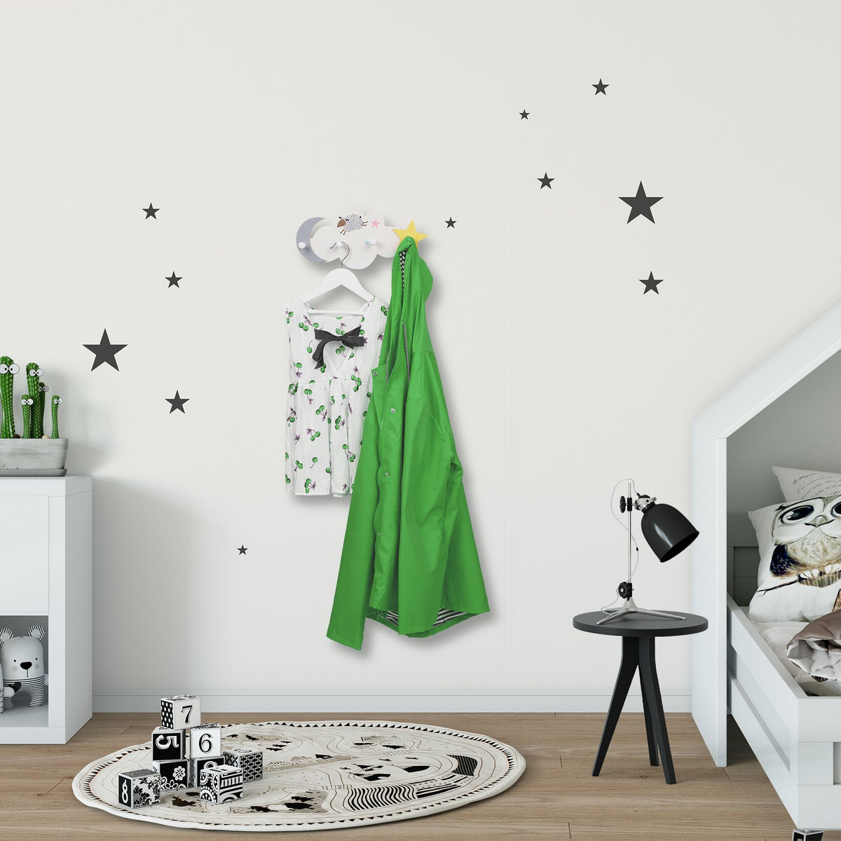 The children's wardrobe cloud-moon-star