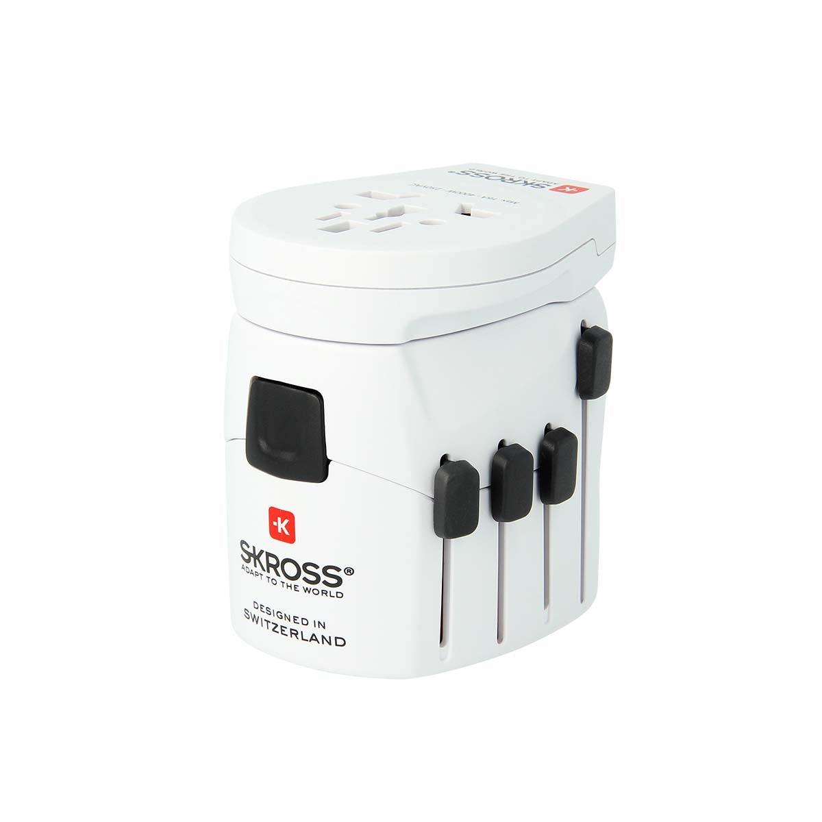 The powerful 3-pin world travel adapter for travelers from all over the world with USB port