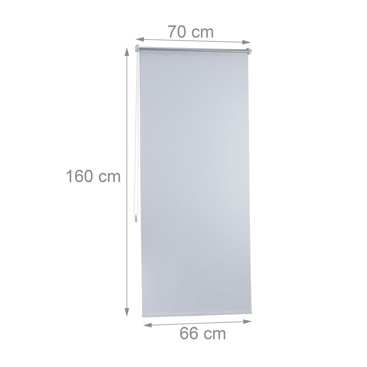 Thermo blackout curtain white