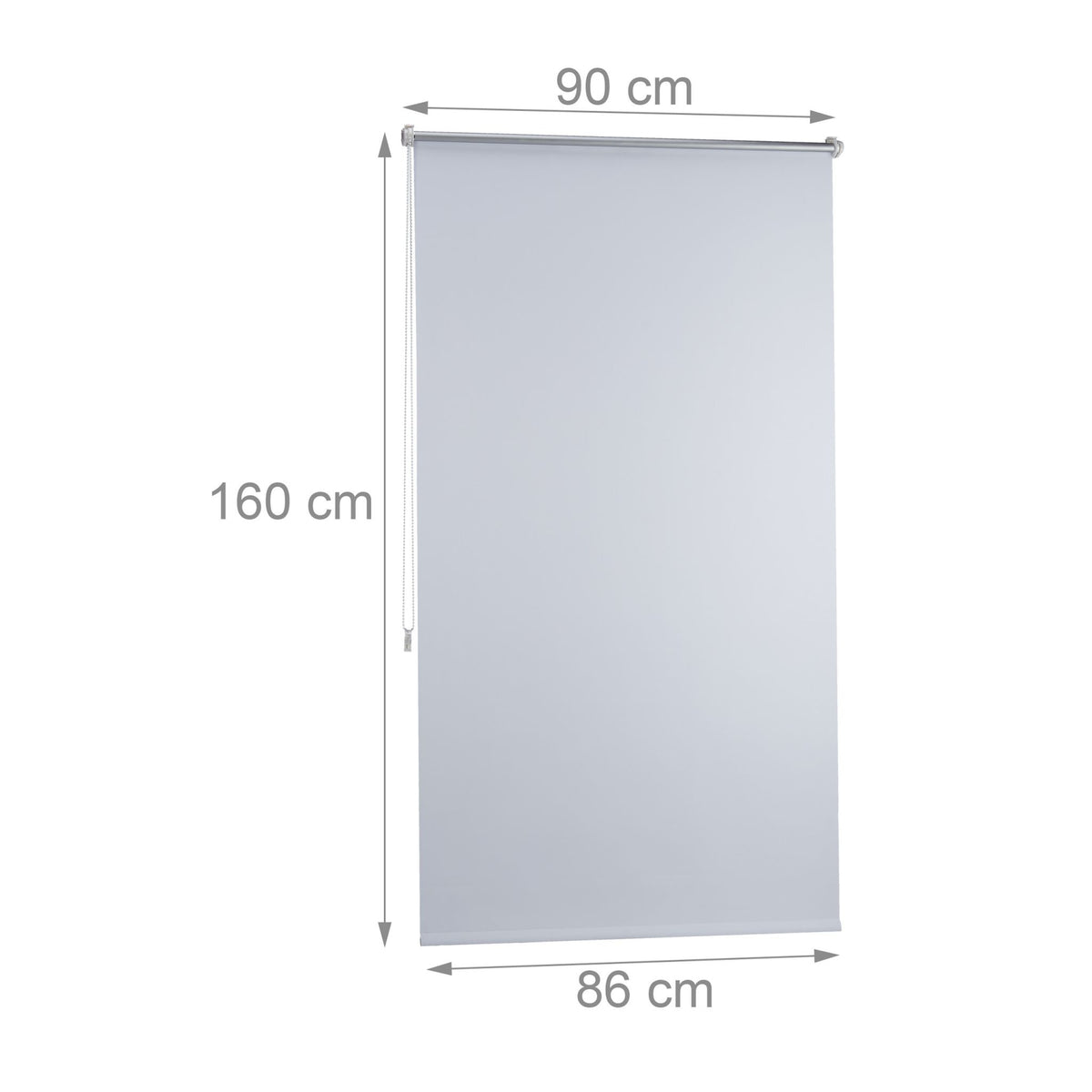 Thermo blackout curtain white