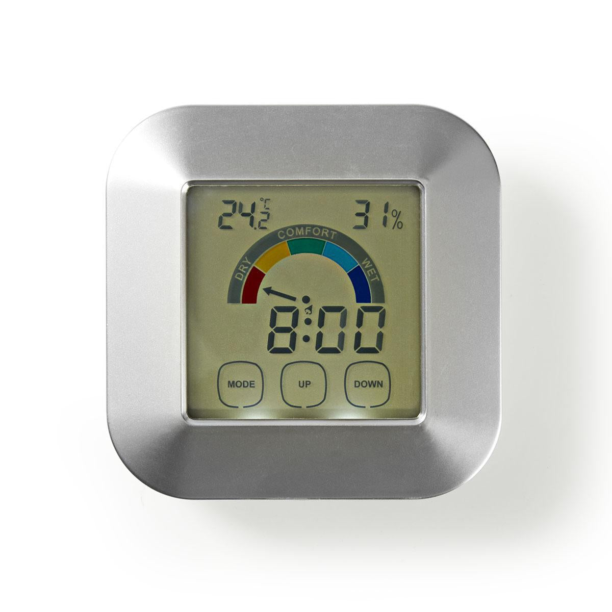 Thermometer | Silver / White | Plastic | Digital screen