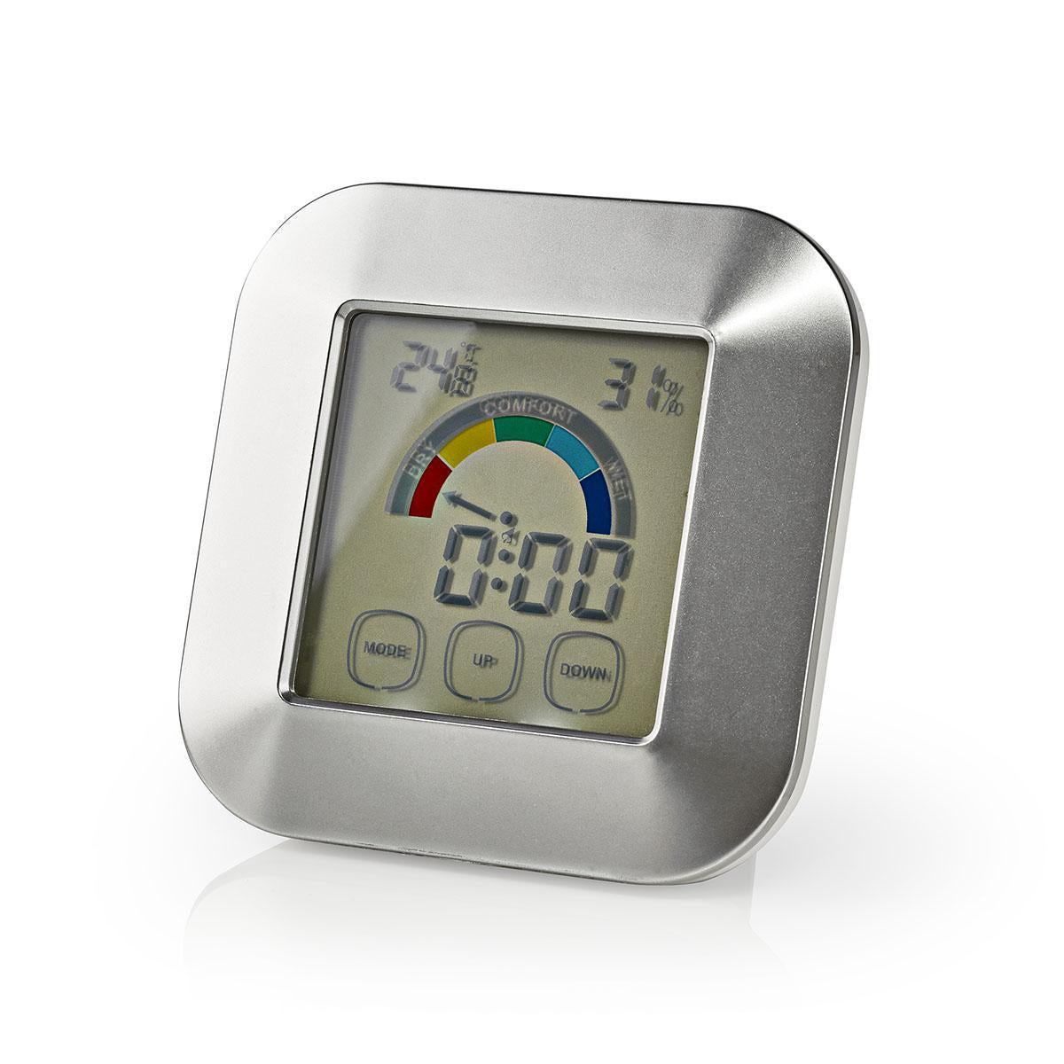 Thermometer | Silver / White | Plastic | Digital screen