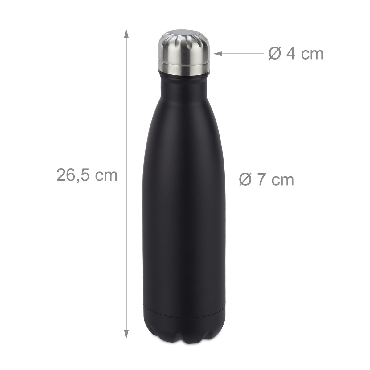 Thermos bottle in steel