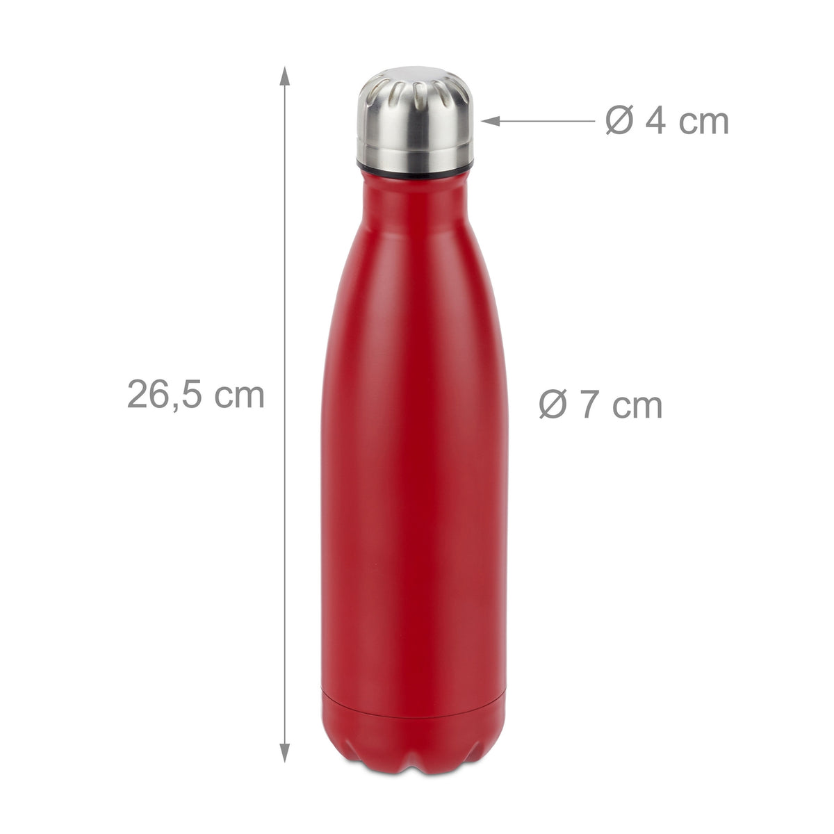 Thermos bottle in steel
