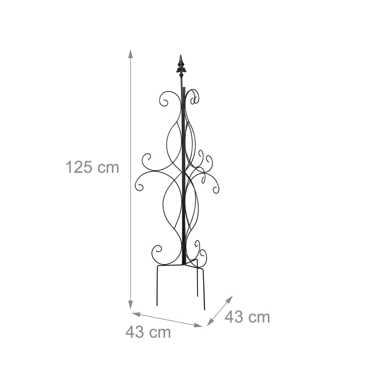 Three-Legged Folding Plant Trellis, 125 cm