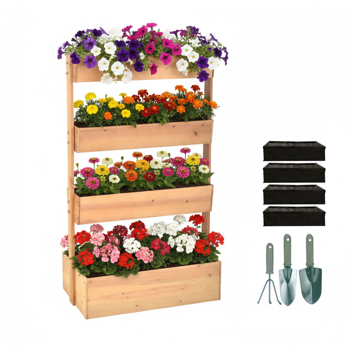 Tiered Planter for Herbs, Vegetables & Flowers
