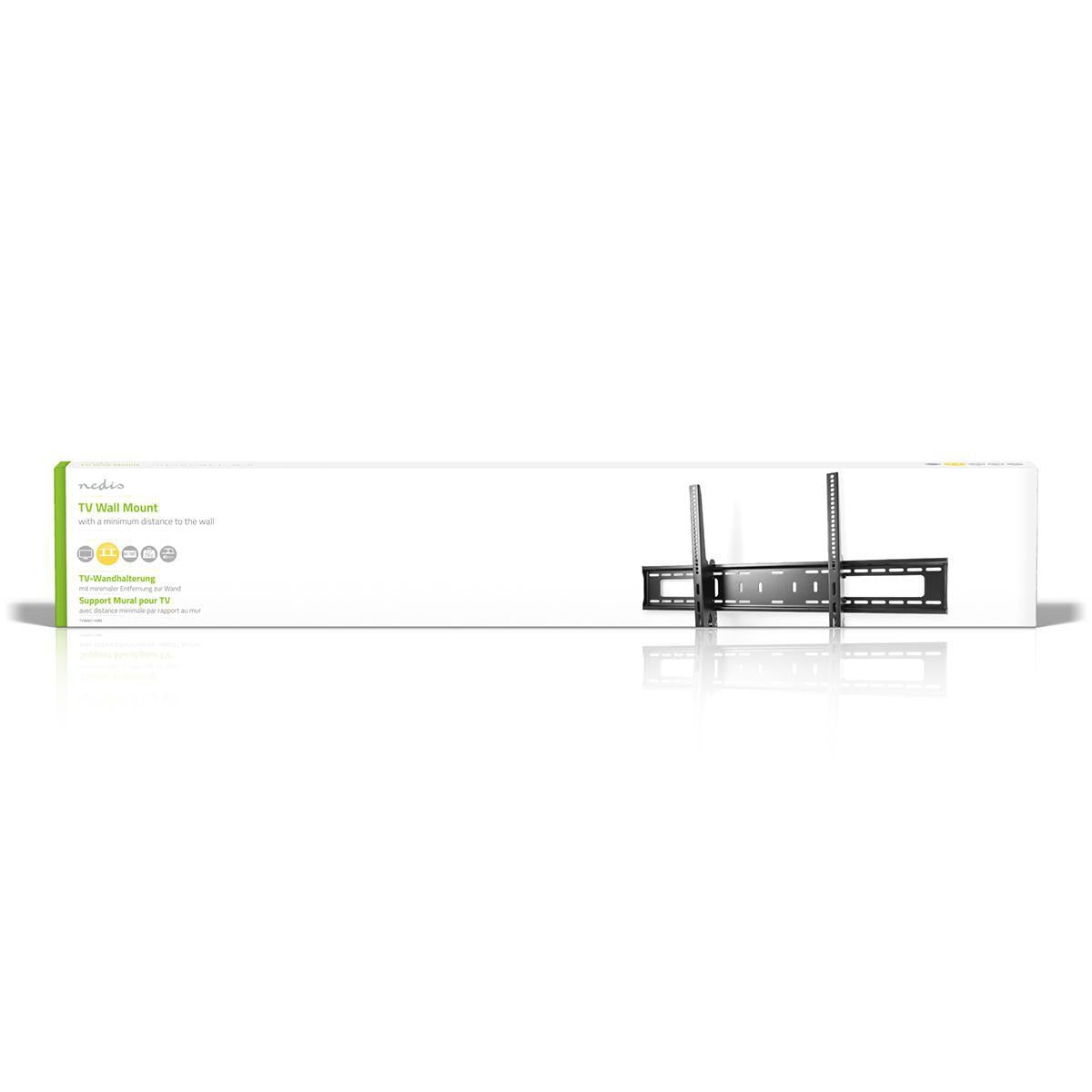 Tiltable TV wall mount | 60-100 " | Maximum screen weight supported: 75 kg | Can be tilted: 5 ° | Minimum wall distance: 85 mm | Steel | Black