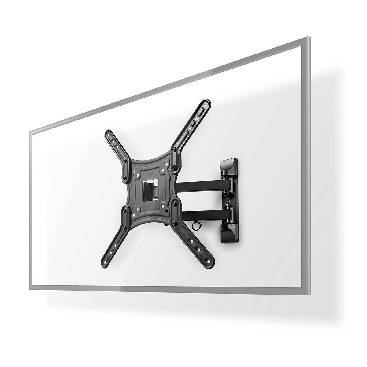 Tilt and swivel TV wall mount | 23-55 " | Maximum Screen Weight Supported: 30kg | Tiltable | Rotatable | Minimum Wall Distance: 70mm | Maximum Wall Distance: 400mm | 3 Pivot Point(s) | ABS / Steel | Black