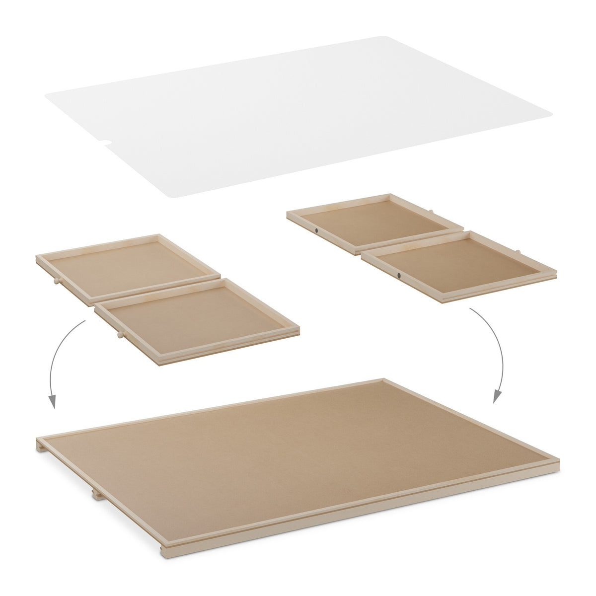 Tilting and rotating puzzle board