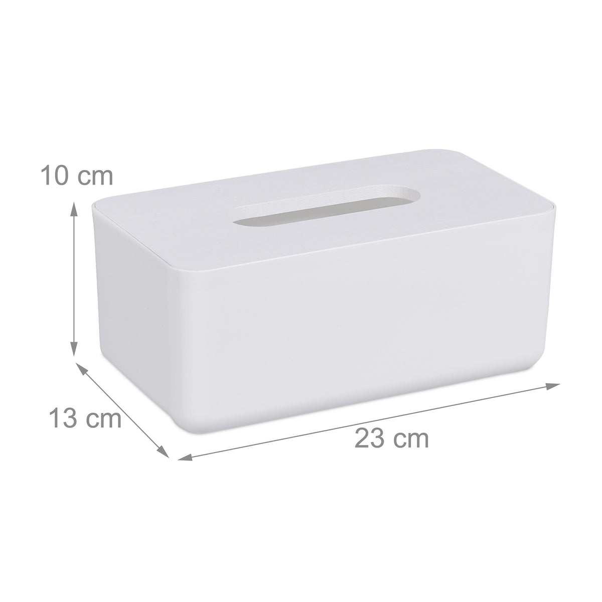Tissue box with bamboo lid