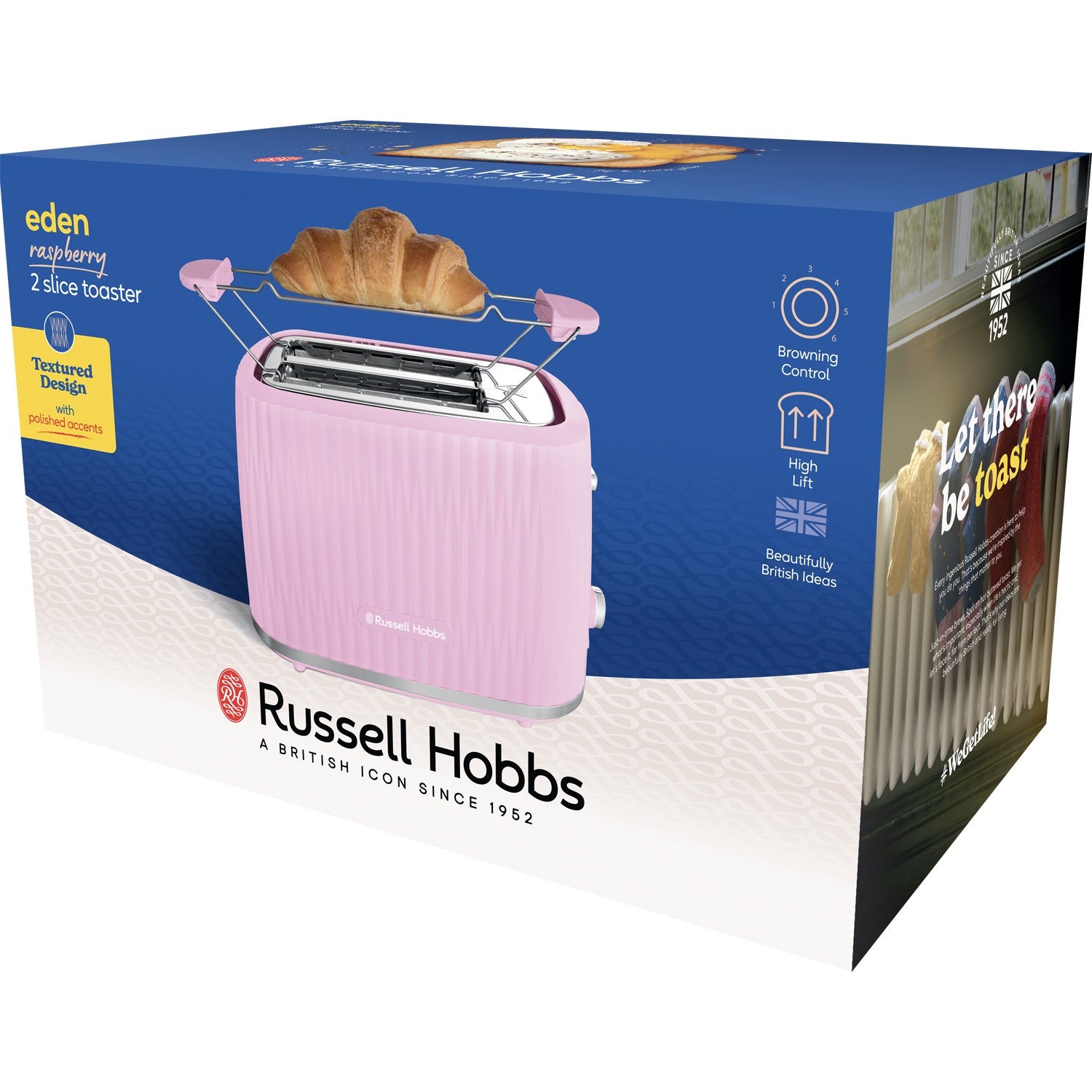 Toaster 27372-56 Eden 2S Toaster Raspberry
