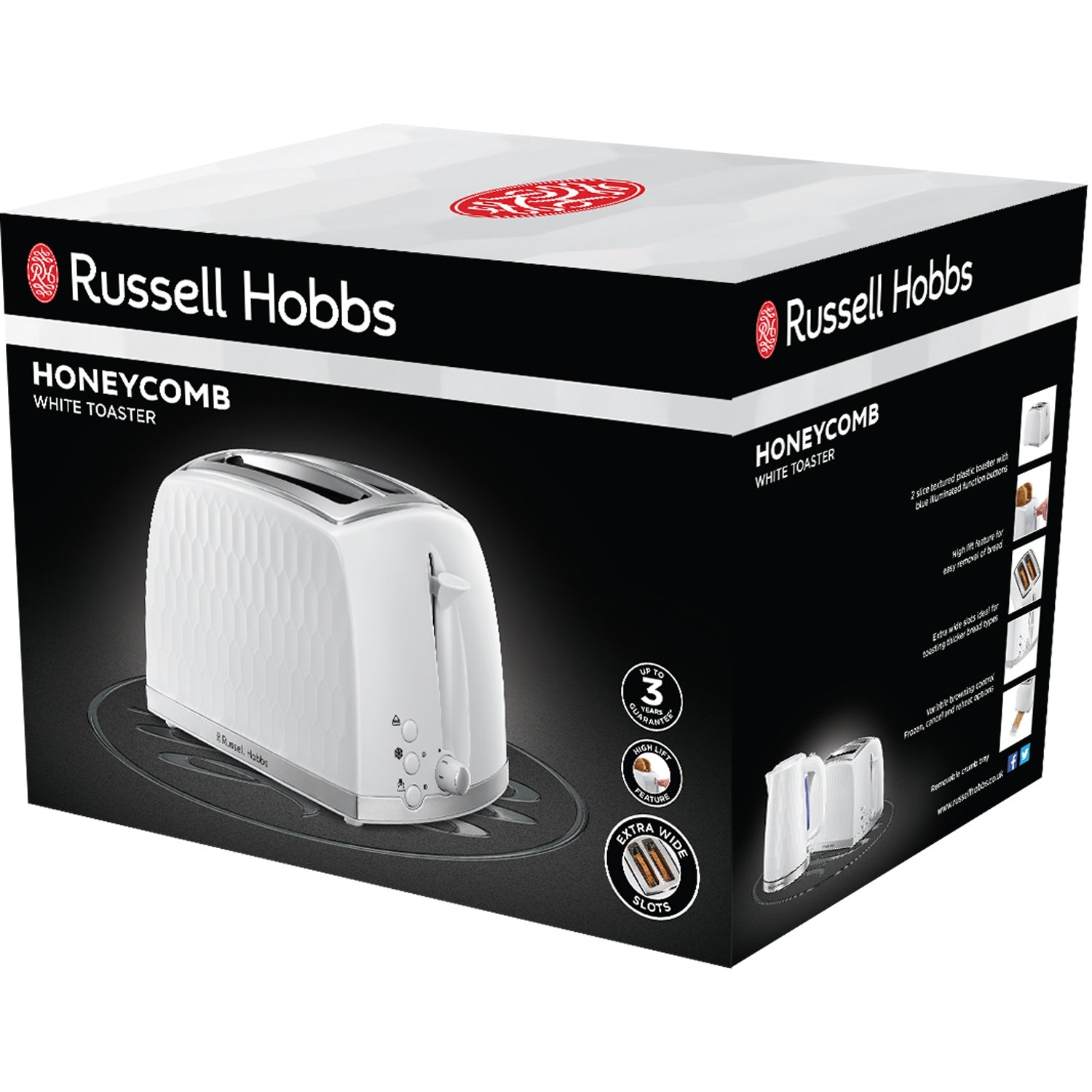 Toaster 2-slice 26060-56 Honeycomb Toaster