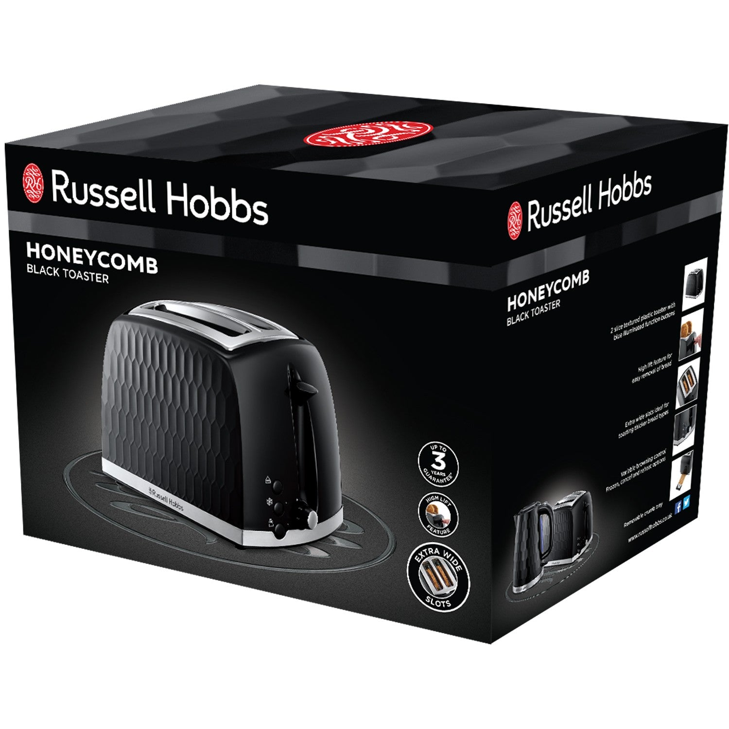 Toaster 2-slice 26061-56 Honeycomb Toaster