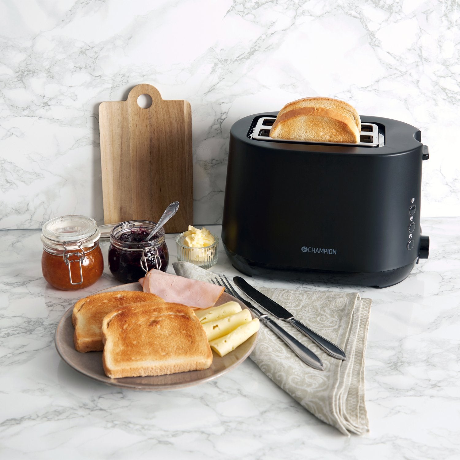 Toaster 2 slices 750W BR300 Matt black