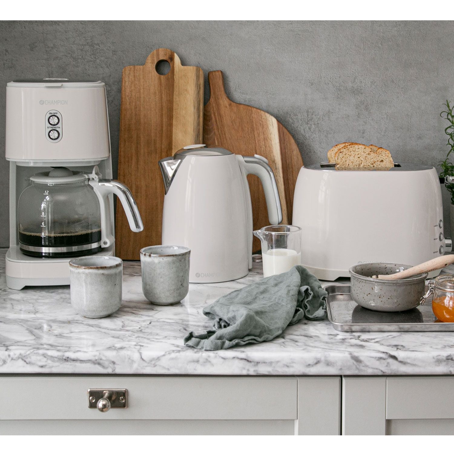 Toaster 2 slices 800W BR610 Creme White Series