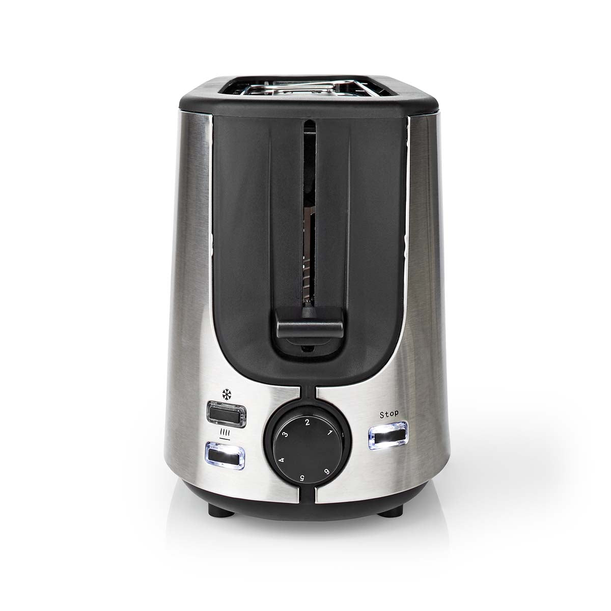 Toaster | Stainless Steel Series | 1 Discs | Degree of brownness: 6 | Defrost function | Bread shelf | Aluminum