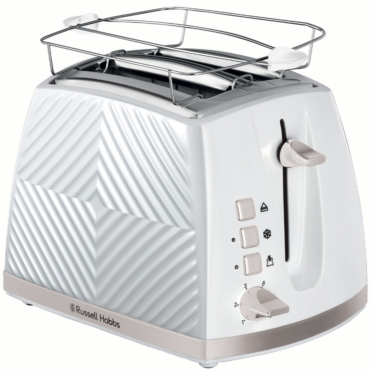 Toaster White Groove 2S Toast 26391-56