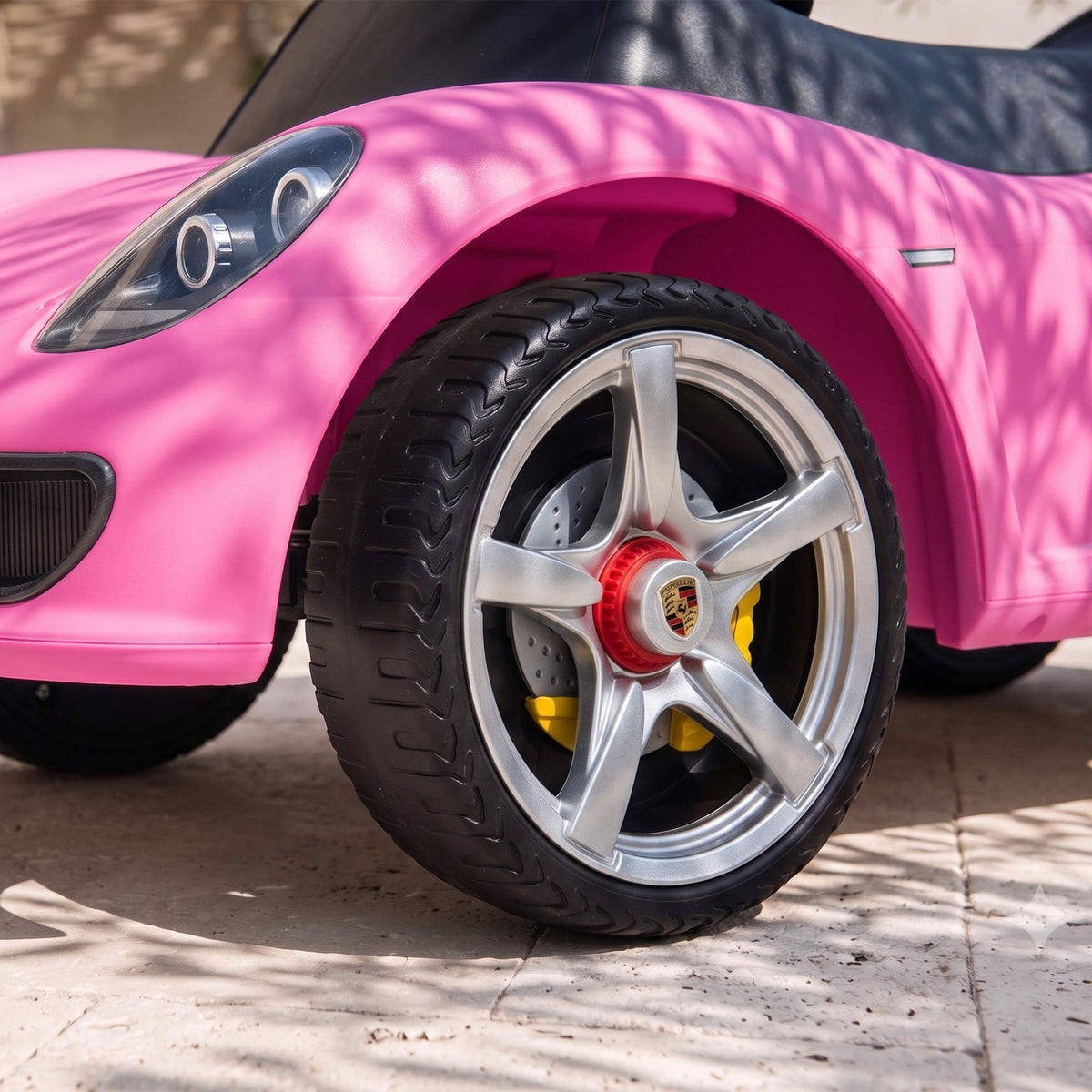 Toddler Ride-On Car with Lights & Sounds, Pink, 18–36 Months