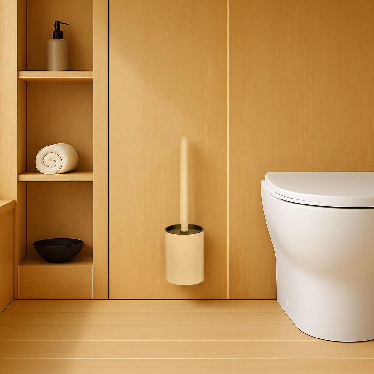 Toilet Brush Set with Wall Mount, Stainless Steel