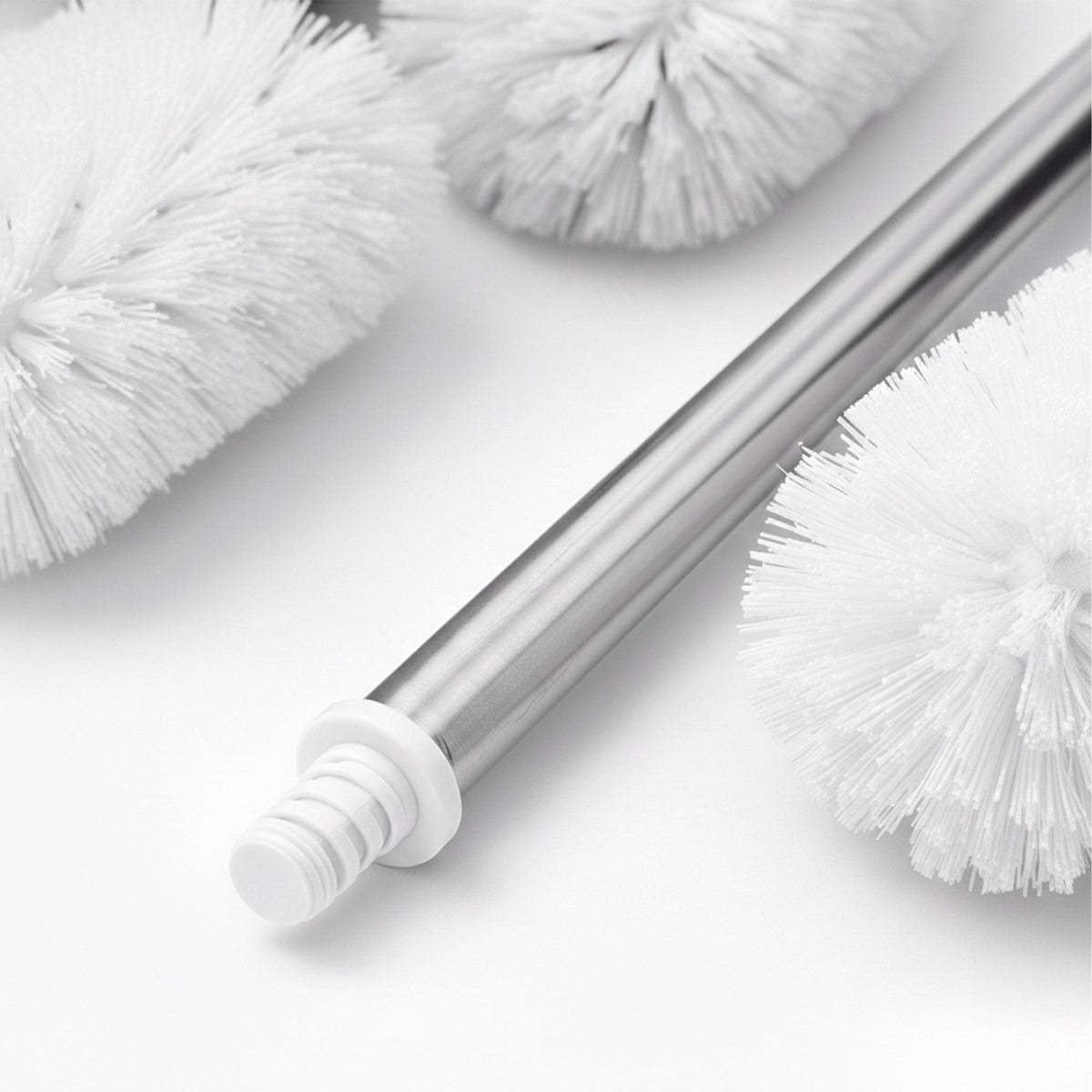 Toilet Brush with 5 Replaceable Heads, 8 cm