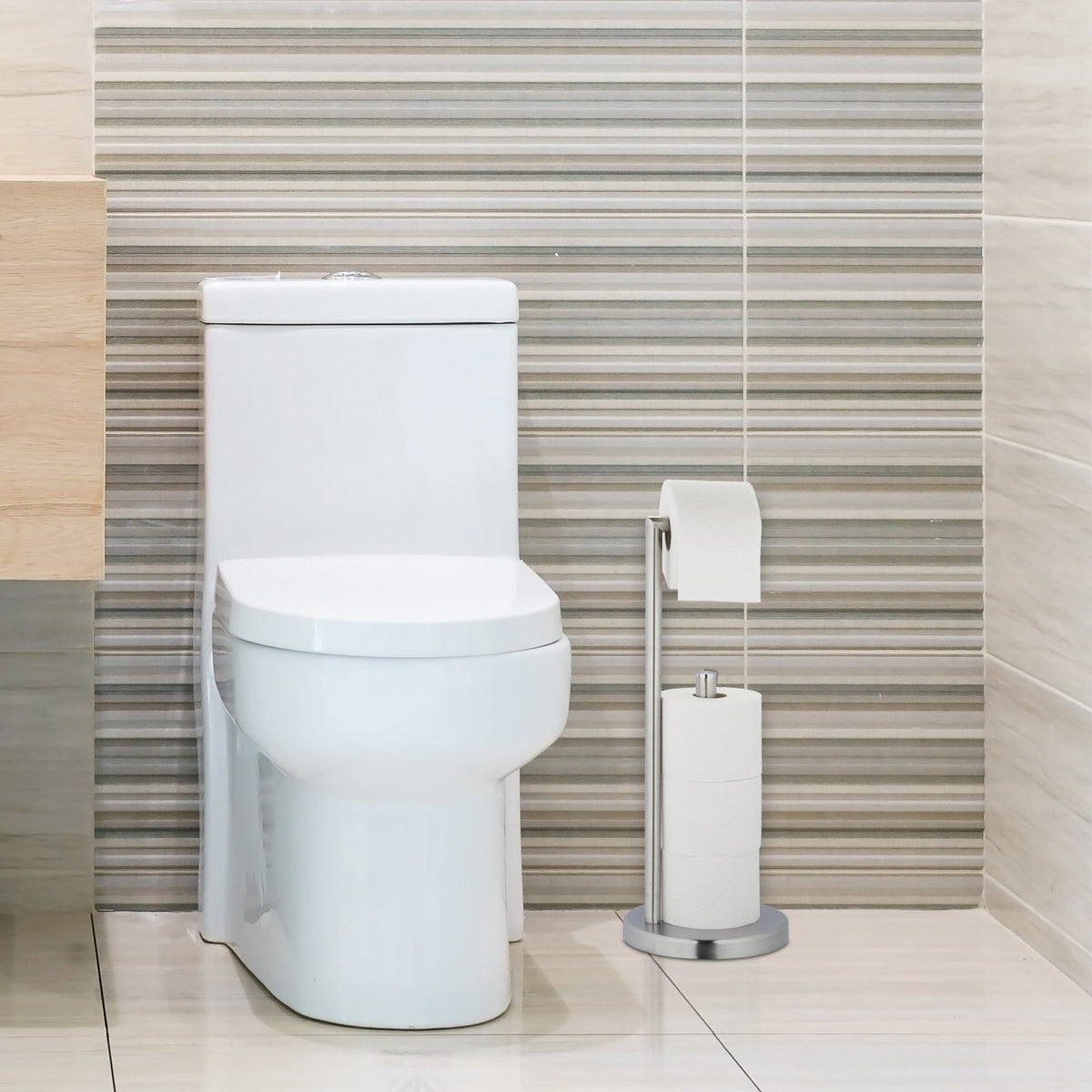 Toilet Paper Holder, Stainless Steel, Holds 3 Rolls