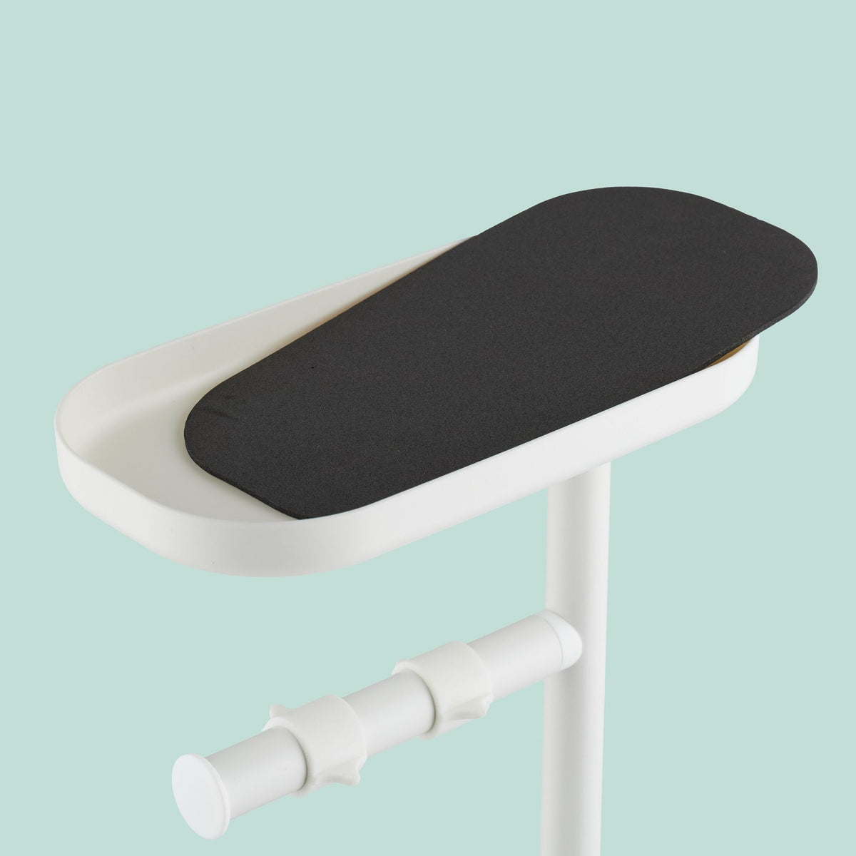 Toilet Paper Holder with Shelf and Brush