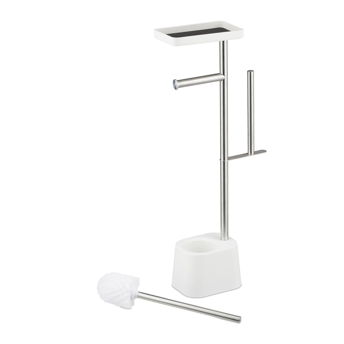 Toilet Paper Stand with Shelf and Spare Holder