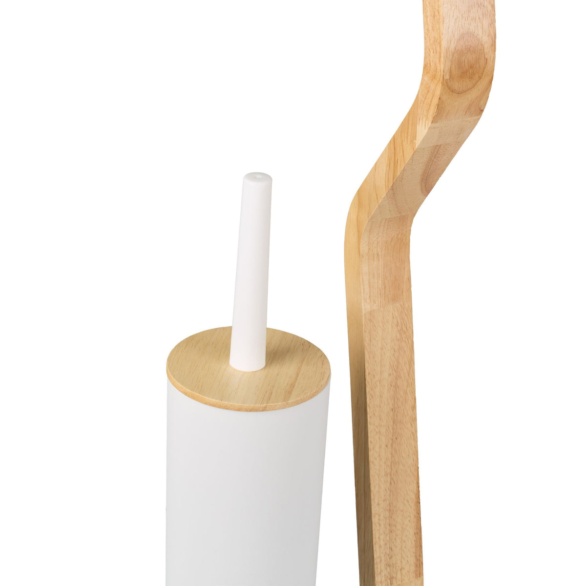 Toilet Roll Holder & Brush Set with Shelf