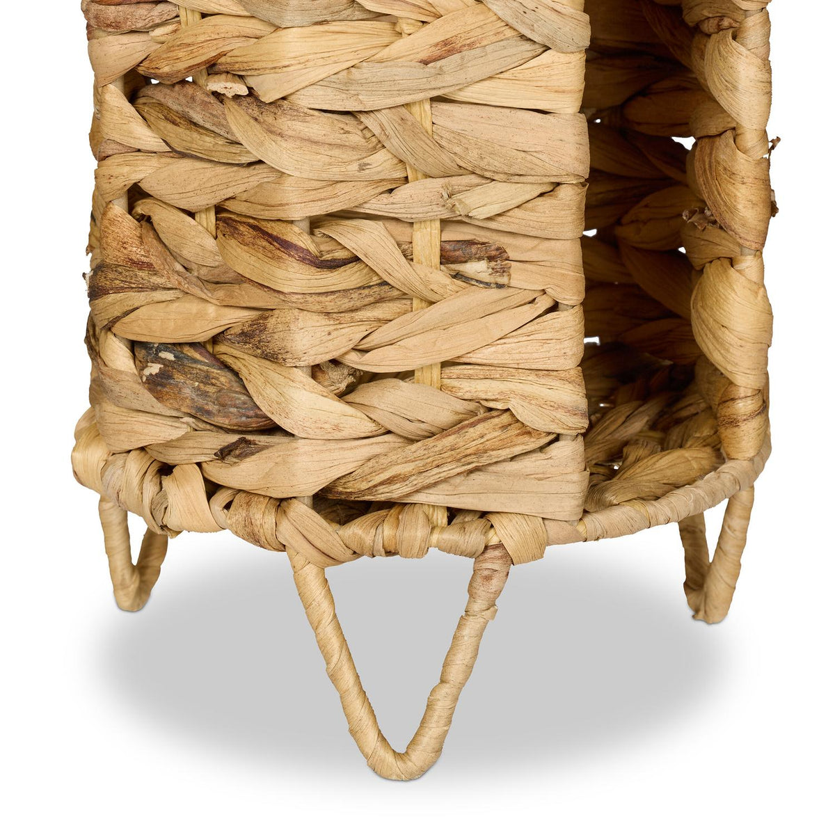 Toilet Roll Holder for 4 Rolls, Water Hyacinth Woven