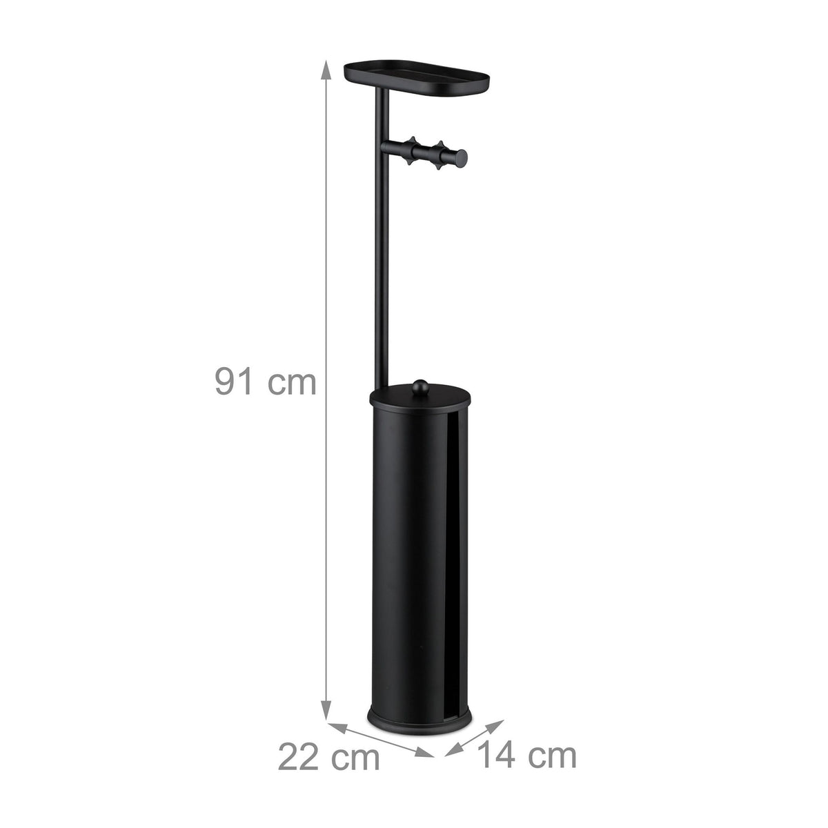 Toilet Roll Holder with Shelf – Holds 4 Rolls, Non-Slip